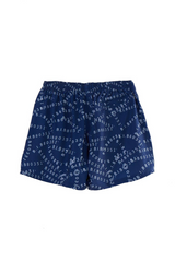 RECYCLED SWIM SHORTS IN NAVY BIB-80351 PRINT