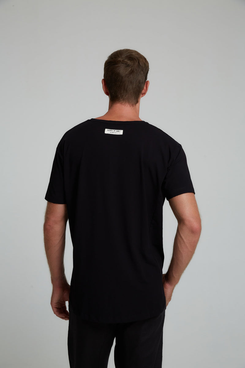 OVERSIZED BAMBOO T-SHIRT IN BLACK