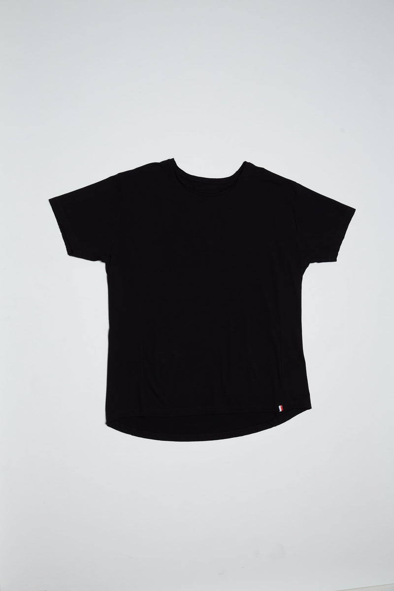 OVERSIZED BAMBOO T-SHIRT IN BLACK